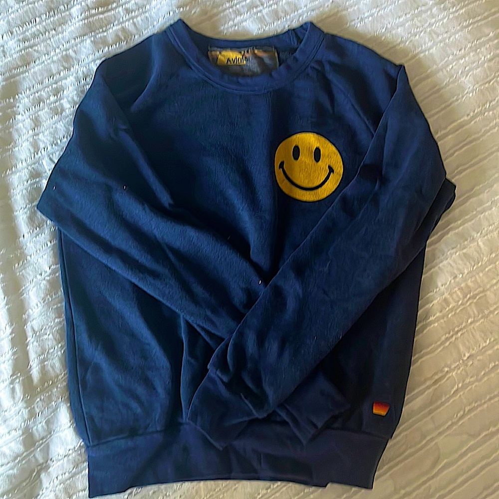Happy face crewneck XS
